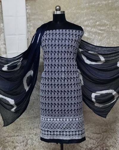 MANGO BY VT COTTON CHICKEN EMBROIDERY SUIT WHOLESALER IN INDIA